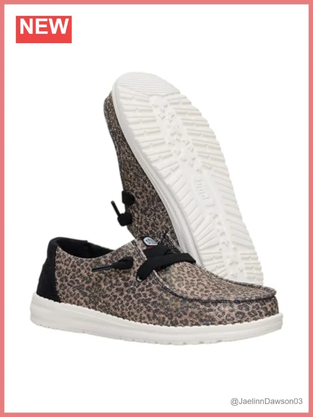 Women's Sparkle Animal Print Slip On Loafer, Lightweight Cushioned